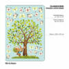 Auf dem Bild ist das Produkt: Fensterbild Frühling Ostern Baum Hase Karotten Korb Schmetterlinge Fensterdeko Kinderzimmer Kind zum Preis von €13.90 abgebildet.