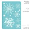 Auf dem Bild ist das Produkt: Fensterbild Weihnachten Winter Filigrane Schneeflocken im Set Fensteraufkleber Wiederverwendbar zum Preis von €13.90 abgebildet.