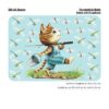 Auf dem Bild ist das Produkt: Wiederverwendbares Fensterbild Frühling Kinderzimmer Kind Katze Angler Libellen Fensterdeko angeln, Geschenk zum Preis von €14.9 abgebildet.