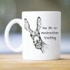 Auf dem Bild ist das Produkt: Bedruckte Tasse Esel mit Spruch Was für ein wunderschöner Scheißtag, Geburtstagsgeschenk mit Humor, Kaffeetasse Kaffeebecher zum Preis von €16.9 abgebildet.