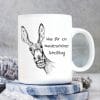 Auf dem Bild ist das Produkt: Bedruckte Tasse Esel mit Spruch Was für ein wunderschöner Scheißtag, Geburtstagsgeschenk mit Humor, Kaffeetasse Kaffeebecher zum Preis von €16.9 abgebildet.
