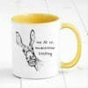 Auf dem Bild ist das Produkt: Bedruckte Tasse Esel mit Spruch Was für ein wunderschöner Scheißtag, Geburtstagsgeschenk mit Humor, Kaffeetasse Kaffeebecher zum Preis von €18.9 abgebildet.