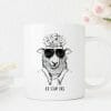 Auf dem Bild ist das Produkt: Bedruckte Tasse Schaf Ich schaf das! Kaffeetasse Kaffeebecher Schwarz weiss Schaf mit Sonnebrille zum Preis von €16.9 abgebildet.