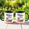 Auf dem Bild ist das Produkt: Tasse bedruckt Mamas Relax Tasse mit Wunschnamen Geschenk Geburtstag Faultier auf Flamingo zum Preis von €18.9 abgebildet.