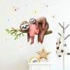 Auf dem Bild ist das Produkt: Wandtattoo Kinderzimmer Faultier Mama mit Faultier Baby Dekoration Babyzimmer Wandsticker Wand Aufkleber zum Preis von €24.9 abgebildet.