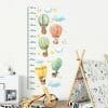 Auf dem Bild ist das Produkt: Wandtattoo Kinderzimmer Messlatte Heißluftballons Tiere 40 – 180 cm Dekoration Babyzimmer Kinderzimmer zum Preis von €29.9 abgebildet.