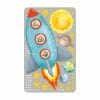 Auf dem Bild ist das Produkt: Wandtattoo Kinderzimmer Rakete mit Tieren mit Mond und Sternen Dekoration Babyzimmer zum Preis von €39.9 abgebildet.