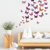 Auf dem Bild ist das Produkt: Wandtattoo Kinderzimmer Schmetterlinge in unterschiedlichen Rosa Tönen, Kinderzimmerdeko, Babyzimmer zum Preis von €24.9 abgebildet.