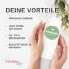 Auf dem Bild ist das Produkt: Weiße personalisierbare Hochzeitskerze geometrischer Rahmen mit Blättern personalisiert Hochzeitsgeschenk Spruch, Valentinstagsgeschenk zum Preis von €5.9 abgebildet.