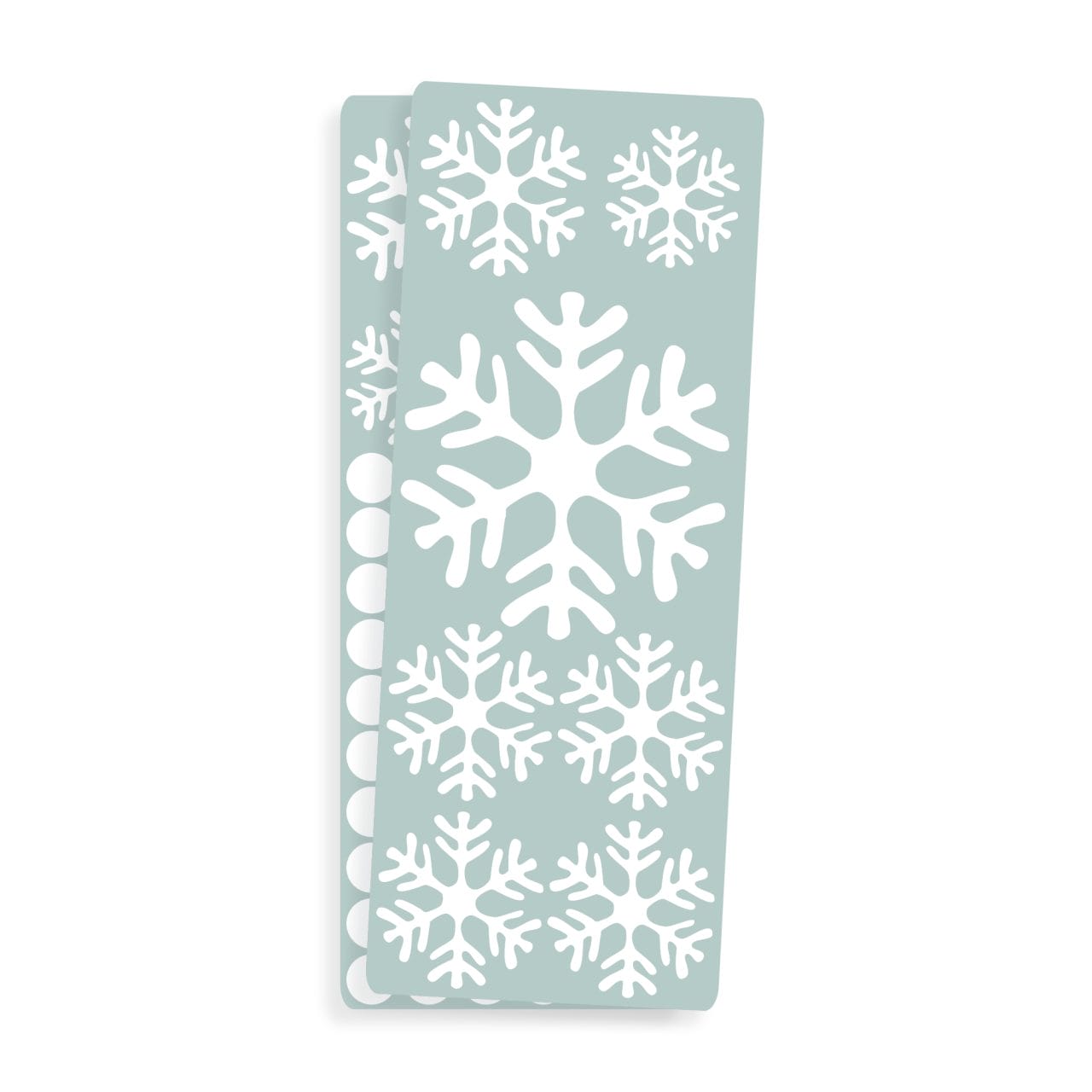 Weihnachts-Fensterbilder Selbstklebend – Schneeflocken & Weihnachtsmotive, Wiederverwendbar, 4 Stück á 25x35cm