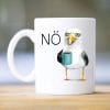 Auf dem Bild ist das Produkt: Bedruckte Tasse mit Möwe und Nö zum Preis von €16.9 abgebildet.