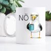 Auf dem Bild ist das Produkt: Bedruckte Tasse mit Möwe und Nö zum Preis von €16.9 abgebildet.