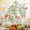 Auf dem Bild ist das Produkt: Fensterbild Hagebutten Zweig Herbst Herbstfrüchte Herbstblätter Halloween bunt wiederverwendbare Fensteraufkleber Kinderzimmer Baby Kind zum Preis von €13.90 abgebildet.