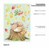 Auf dem Bild ist das Produkt: Fensterbild Herbst Fuchs auf Baumstumpf mit Blättern herbstlicher Fensteraufkleber Fensterdeko Kinderzimmer zum Preis von €13.90 abgebildet.