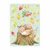 Auf dem Bild ist das Produkt: Fensterbild Herbst Fuchs auf Baumstumpf mit Blättern herbstlicher Fensteraufkleber Fensterdeko Kinderzimmer zum Preis von €13.90 abgebildet.