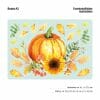 Auf dem Bild ist das Produkt: Fensterbild Kürbis Herbst Herbstfrüchte Sonnenblume Herbstblätter Halloween bunt wiederverwendbare Fensteraufkleber Kinderzimmer Baby Kind zum Preis von €13.90 abgebildet.