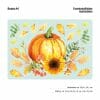 Auf dem Bild ist das Produkt: Fensterbild Kürbis Herbst Herbstfrüchte Sonnenblume Herbstblätter Halloween bunt wiederverwendbare Fensteraufkleber Kinderzimmer Baby Kind zum Preis von €13.90 abgebildet.