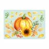 Auf dem Bild ist das Produkt: Fensterbild Kürbis Herbst Herbstfrüchte Sonnenblume Herbstblätter Halloween bunt wiederverwendbare Fensteraufkleber Kinderzimmer Baby Kind zum Preis von €13.90 abgebildet.