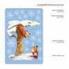 Auf dem Bild ist das Produkt: Fensterbild Weihnachten Winter Eichhörnchen Fuchs Baum Schneeflocken Fensterdeko wiederverwendbar zum Preis von €13.90 abgebildet.