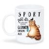 Auf dem Bild ist das Produkt: Tasse Glühwein Winter Katze Weihnachten zum Preis von €16.9 abgebildet.