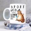 Auf dem Bild ist das Produkt: Tasse Glühwein Winter Katze Weihnachten zum Preis von €16.9 abgebildet.