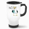 Auf dem Bild ist das Produkt: Edelstahl Thermobecher Nö Möwe Kaffeebecher To Go Geschenk Geburtstag 390 ml mit Griff zum Preis von €21.9 abgebildet.