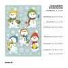 Auf dem Bild ist das Produkt: Wiederverwendbare Fensterbilder Winter 5 Schneemänner und Schneeflocken Fensteraufkleber zum Preis von €13.90 abgebildet.