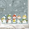 Auf dem Bild ist das Produkt: Wiederverwendbare Fensterbilder Winter 5 Schneemänner und Schneeflocken Fensteraufkleber zum Preis von €13.90 abgebildet.