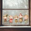 Auf dem Bild ist das Produkt: Fensterbild Elfen Winter Weihnachten Schneeflocken Fensteraufkleber Wiederverwendbar Fensterfolie Kinderzimmer zum Preis von €13.90 abgebildet.