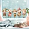 Auf dem Bild ist das Produkt: Fensterbild Elfen Winter Weihnachten Schneeflocken Fensteraufkleber Wiederverwendbar Fensterfolie Kinderzimmer zum Preis von €13.90 abgebildet.