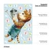 Auf dem Bild ist das Produkt: Fensterbild Frühling Ostern Katze mit Giesskanne und Schmetterlingen, Fensterdeko zum Preis von €13.90 abgebildet.