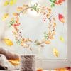 Auf dem Bild ist das Produkt: Fensterbild Herbst Blätterkranz Blätter Herbstlicher Fensteraufkleber Fensterdeko wiederverwendbare Fensteraufkleber Kinderzimmer Kind zum Preis von €13.90 abgebildet.