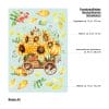 Auf dem Bild ist das Produkt: Fensterbild Holzwagen Sonnenblumen Herbst Kürbis wiederverwendbare Fensteraufkleber zum Preis von €13.90 abgebildet.