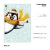 Auf dem Bild ist das Produkt: Fensterbild Pinguin hineinschauend Winter Fenster mit Schneeflocken Adventsdeko wiederverwendbar zum Preis von €13.90 abgebildet.