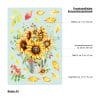 Auf dem Bild ist das Produkt: Fensterbild Sonnenblumen Gießkanne Herbst wiederverwendbare Fensteraufkleber zum Preis von €13.90 abgebildet.