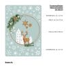 Auf dem Bild ist das Produkt: Fensterbild Weihnachten Hirsch Deko Winter Schneeflocken Stern Holzoptik Weihnachtsgrün Fensteraufkleber Fensterdeko zum Preis von €13.90 abgebildet.