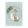 Auf dem Bild ist das Produkt: Fensterbild Weihnachten Hirsch Deko Winter Schneeflocken Stern Holzoptik Weihnachtsgrün Fensteraufkleber Fensterdeko zum Preis von €13.90 abgebildet.
