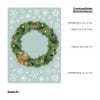 Auf dem Bild ist das Produkt: Fensterbild Weihnachten Weihnachtskranz Deko Winter Schneeflocken Stern Holzoptik Glöckchen Fensteraufkleber Fensterdeko zum Preis von €13.90 abgebildet.