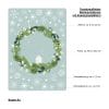Auf dem Bild ist das Produkt: Fensterbild Weihnachten Weihnachtskranz Eukalyptus Deko Winter Schneeflocken Stern Holzoptik Fensteraufkleber wiederverwendbar zum Preis von €13.90 abgebildet.