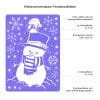 Auf dem Bild ist das Produkt: Fensterbild Weihnachten weiß Schneemann Eule Schneeflocken wiederverwendbar zum Preis von €13.90 abgebildet.