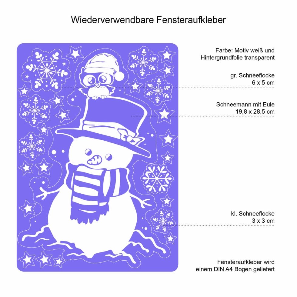 GmbH 4 Versch. Stück: XL Fensterbilder - Winter Produktbild-Vorschau 11