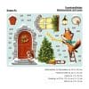 Auf dem Bild ist das Produkt: Fensterbild Weihnachten Winter Weihnachtstür Fuchs Leiter Weihnachtsdeko wiederverwendbar Schneeflocken Kinderzimmer Fenster zum Preis von €13.90 abgebildet.
