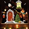 Auf dem Bild ist das Produkt: Fensterbild Weihnachten Winter Weihnachtstür Fuchs Leiter Weihnachtsdeko wiederverwendbar Schneeflocken Kinderzimmer Fenster zum Preis von €13.90 abgebildet.