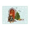 Auf dem Bild ist das Produkt: Fensterbild Weihnachten Winter Weihnachtstür mit Fuchs und Weihnachtsdeko Schneeflocken Kinderzimmer Fenster wiederverwendbar zum Preis von €13.90 abgebildet.