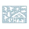 Auf dem Bild ist das Produkt: Fensterbild Weihnachten Winter Krippe Fensteraufkleber Weihnachtsdekoration wiederverwendbare Fensterdeko zum Preis von €13.90 abgebildet.