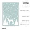 Auf dem Bild ist das Produkt: Fensterbild Weihnachten Winter weißer Hirsch mit Bäumen Fensteraufkleber Weihnachtsdekoration wiederverwendbar zum Preis von €13.90 abgebildet.
