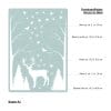 Auf dem Bild ist das Produkt: Fensterbild Weihnachten Winter weißer Hirsch mit Bäumen Fensteraufkleber Weihnachtsdekoration wiederverwendbar zum Preis von €13.90 abgebildet.