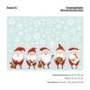 Auf dem Bild ist das Produkt: Fensterbild Weihnachtsmänner Wichtel 5 kleine Weihnachtwichtel Zwerge und Schneeflocken Fensteraufkleber wiederverwendbar zum Preis von €13.90 abgebildet.