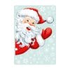 Auf dem Bild ist das Produkt: Fensterbild Weihnachtsmann hineinschauend wiederverwendbar Winter Fenster mit Schneeflocken Adventsdeko zum Preis von €13.90 abgebildet.