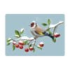 Auf dem Bild ist das Produkt: Fensterbild Winter Vogel Stieglitz Wiederverwendbar Wintermotiv Weihnachtsdekoration Fensteraufkleber zum Preis von €13.90 abgebildet.